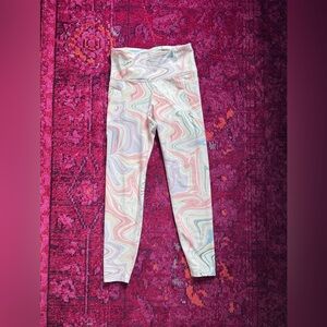 Old Navy Swirl Pattern Leggings - Pink, Blue, White